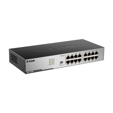 D-Link | 16-Port Gigabit Unmanaged Desktop Switch | DGS-1016D | Unmanaged | Desktop | 10/100 Mbps (RJ-45) ports quantity | 1 Gbp - 2